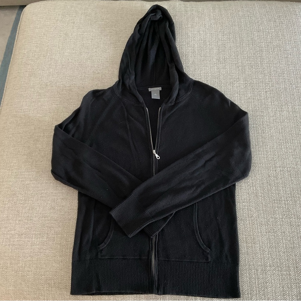 Ann Taylor Women’s Black Zip-Up Sweater